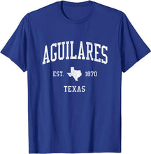 Aguilares Texas TX T-Shirt Vintage Athletic Sports Design Tee