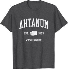 Ahtanum Washington WA T-Shirt Vintage Athletic Sports Design Tee