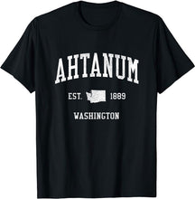 Ahtanum Washington WA T-Shirt Vintage Athletic Sports Design Tee