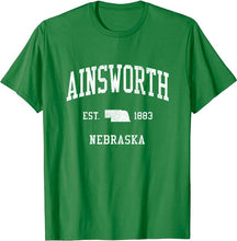 Ainsworth Nebraska NE T-Shirt Vintage Athletic Sports Design Tee