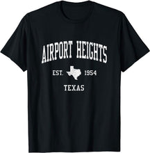 Airport Heights Texas TX T-Shirt Vintage Athletic Sports Design Tee