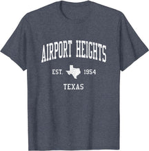 Airport Heights Texas TX T-Shirt Vintage Athletic Sports Design Tee