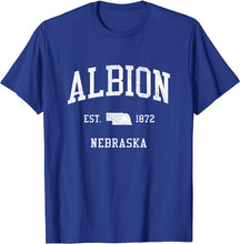 Albion Nebraska NE T-Shirt Vintage Athletic Sports Design Tee