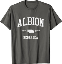 Albion Nebraska NE T-Shirt Vintage Athletic Sports Design Tee
