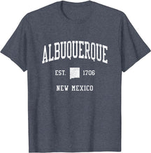 Albuquerque New Mexico NM T-Shirt Vintage Athletic Sports Design Tee