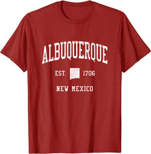 Albuquerque New Mexico NM T-Shirt Vintage Athletic Sports Design Tee