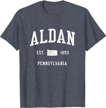 Aldan Pennsylvania PA T-Shirt Vintage Athletic Sports Design Tee