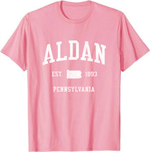 Aldan Pennsylvania PA T-Shirt Vintage Athletic Sports Design Tee