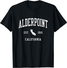 Alderpoint California CA T-Shirt Vintage Athletic Sports Design Tee