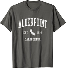 Alderpoint California CA T-Shirt Vintage Athletic Sports Design Tee