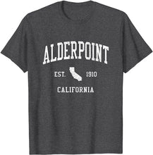 Alderpoint California CA T-Shirt Vintage Athletic Sports Design Tee