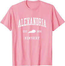 Alexandria Kentucky KY T-Shirt Vintage Athletic Sports Design Tee