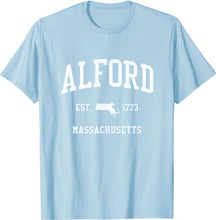 Alford Massachusetts MA T-Shirt Vintage Athletic Sports Design Tee