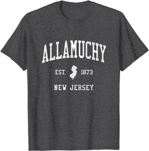 Allamuchy New Jersey NJ T-Shirt Vintage Athletic Sports Design Tee