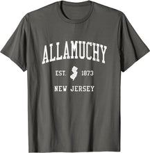 Allamuchy New Jersey NJ T-Shirt Vintage Athletic Sports Design Tee