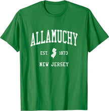 Allamuchy New Jersey NJ T-Shirt Vintage Athletic Sports Design Tee