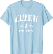 Allamuchy New Jersey NJ T-Shirt Vintage Athletic Sports Design Tee