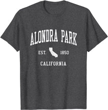 Alondra Park California CA T-Shirt Vintage Athletic Sports Design Tee