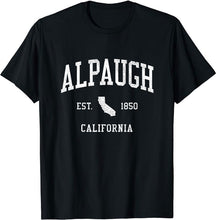 Alpaugh California CA T-Shirt Vintage Athletic Sports Design Tee