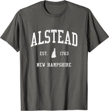 Alstead New Hampshire NH T-Shirt Vintage Athletic Sports Design Tee