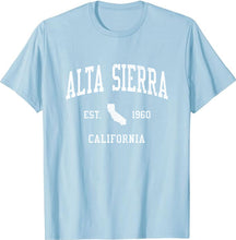 Alta Sierra California CA T-Shirt Vintage Athletic Sports Design Tee