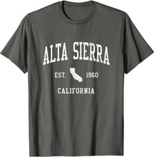 Alta Sierra California CA T-Shirt Vintage Athletic Sports Design Tee