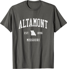 Altamont Missouri MO T-Shirt Vintage Athletic Sports Design Tee