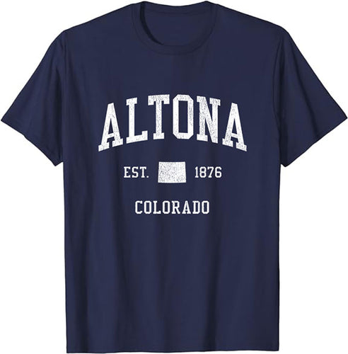 Altona Colorado CO T-Shirt Vintage Athletic Sports Design Tee