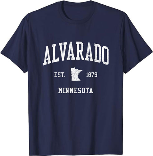 Alvarado Minnesota MN T-Shirt Vintage Athletic Sports Design Tee