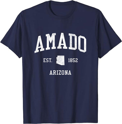 Amado Arizona AZ T-Shirt Vintage Athletic Sports Design Tee