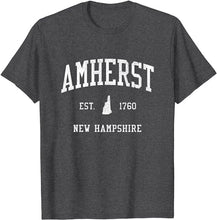 Amherst New Hampshire NH T-Shirt Vintage Athletic Sports Design Tee