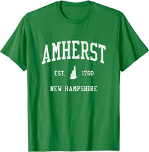 Amherst New Hampshire NH T-Shirt Vintage Athletic Sports Design Tee