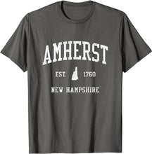 Amherst New Hampshire NH T-Shirt Vintage Athletic Sports Design Tee