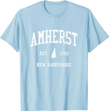 Amherst New Hampshire NH T-Shirt Vintage Athletic Sports Design Tee