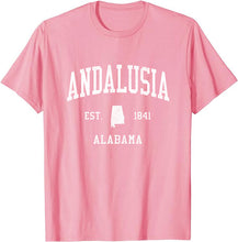 Andalusia Alabama AL T-Shirt Vintage Athletic Sports Design Tee