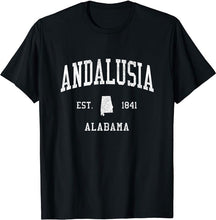 Andalusia Alabama AL T-Shirt Vintage Athletic Sports Design Tee