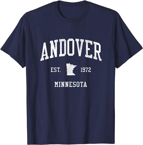 Andover Minnesota MN T-Shirt Vintage Athletic Sports Design Tee