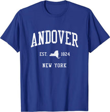 Andover New York NY T-Shirt Vintage Athletic Sports Design Tee