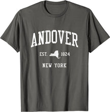 Andover New York NY T-Shirt Vintage Athletic Sports Design Tee