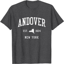 Andover New York NY T-Shirt Vintage Athletic Sports Design Tee