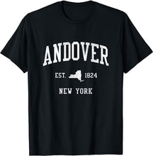 Andover New York NY T-Shirt Vintage Athletic Sports Design Tee