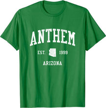 Anthem Arizona AZ T-Shirt Vintage Athletic Sports Design Tee