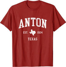 Anton Texas TX T-Shirt Vintage Athletic Sports Design Tee