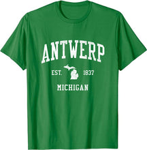 Antwerp Michigan MI T-Shirt Vintage Athletic Sports Design Tee