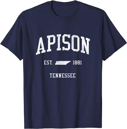 Apison Tennessee TN T-Shirt Vintage Athletic Sports Design Tee