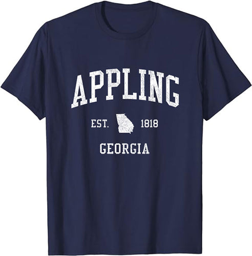 Appling Georgia GA T-Shirt Vintage Athletic Sports Design Tee