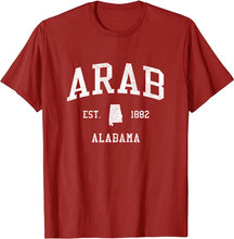 Arab Alabama AL T-Shirt Vintage Athletic Sports Design Tee