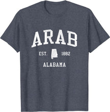 Arab Alabama AL T-Shirt Vintage Athletic Sports Design Tee