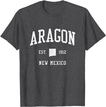 Aragon New Mexico NM T-Shirt Vintage Athletic Sports Design Tee