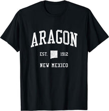 Aragon New Mexico NM T-Shirt Vintage Athletic Sports Design Tee